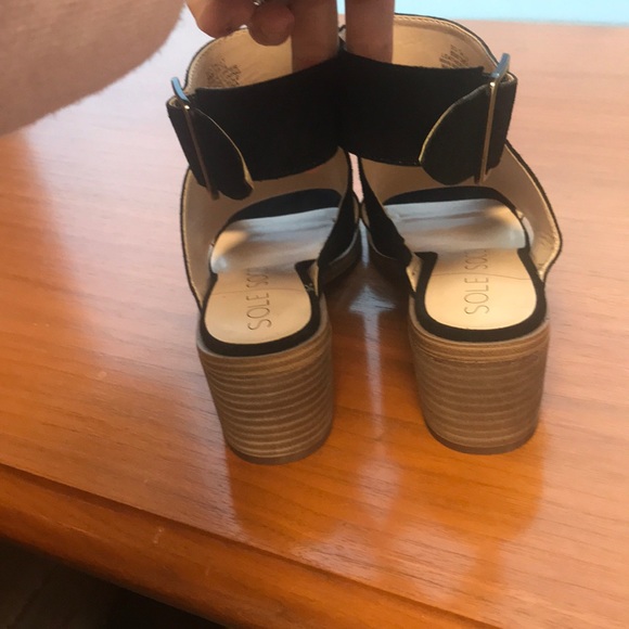 NWT Sole Society Tally block heal sandals - Picture 2 of 4